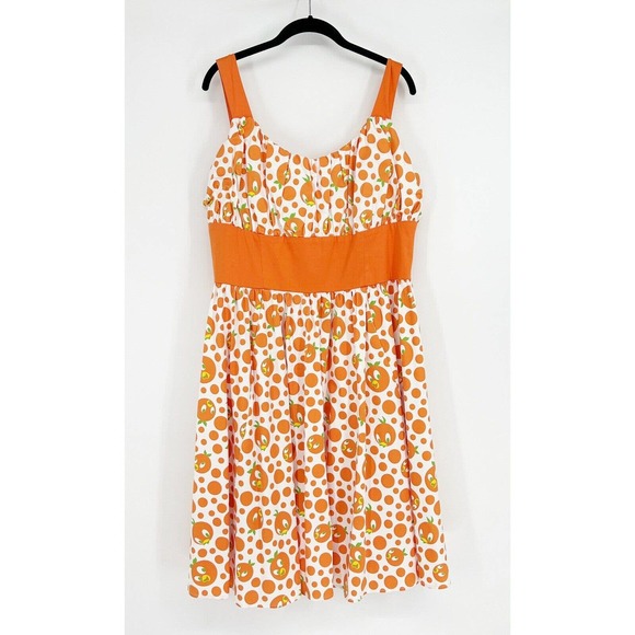 Disney Dresses & Skirts - Disney Parks The Dress Shop The Bird Dress Orange Size XXL Sun Dress Midi Flare